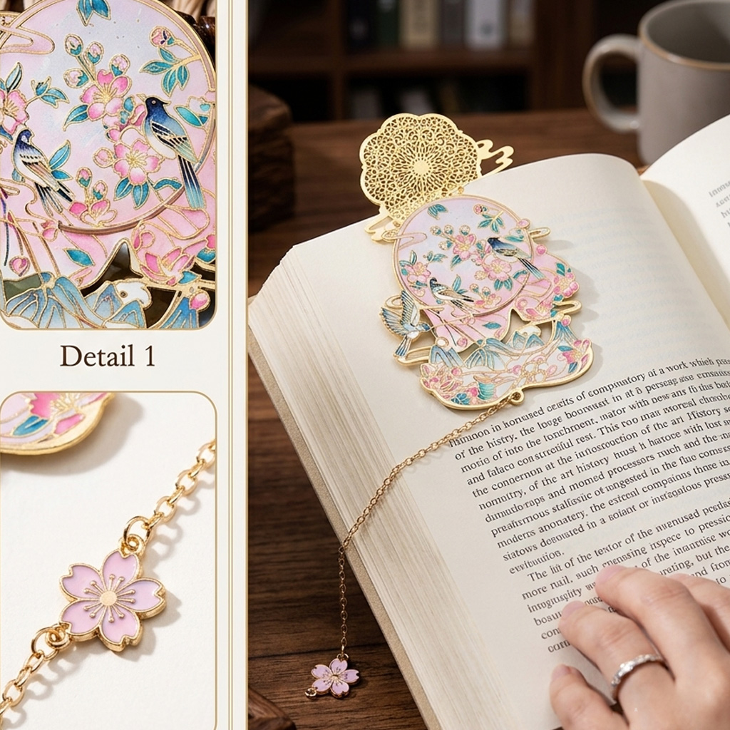 Stationery And Office Supply Chain - Marque-page exquis de style chinois avec