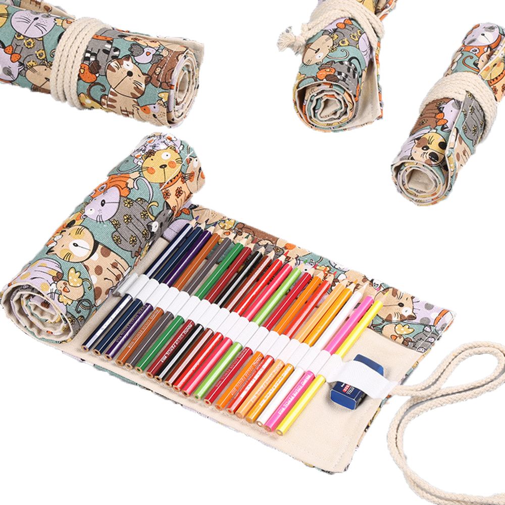 Pen Pouch Roll - Trousse à crayons en toile grande