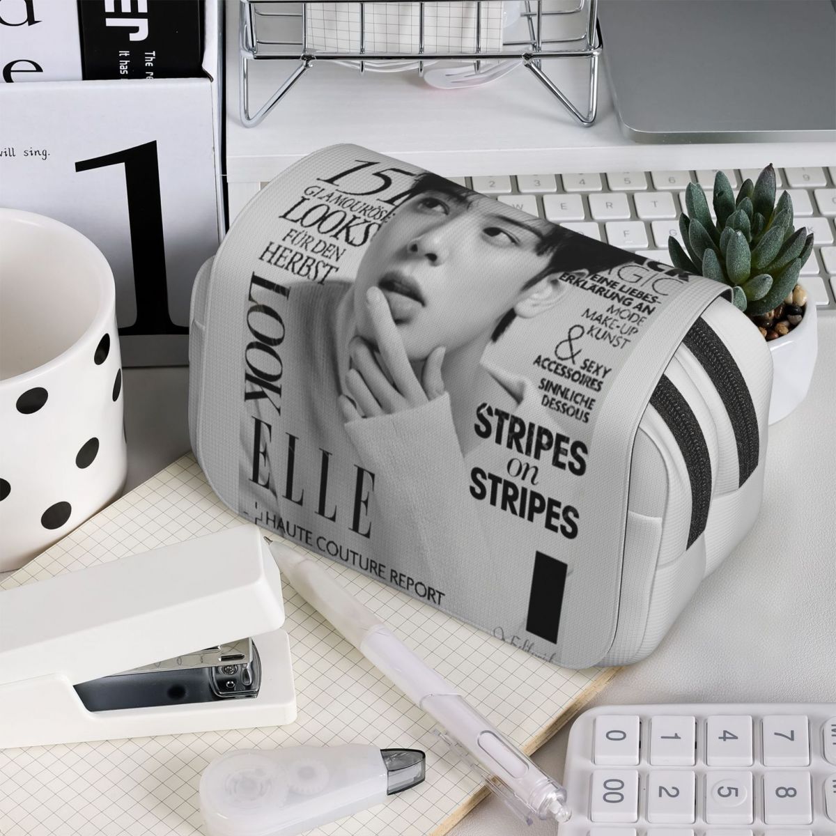 Stationery And Office Supply Chain - Cha EunWoo Kpop Astro – trousse