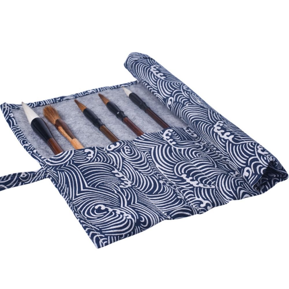 Pen Pouch Roll - Rouleau de rangement vintage de style