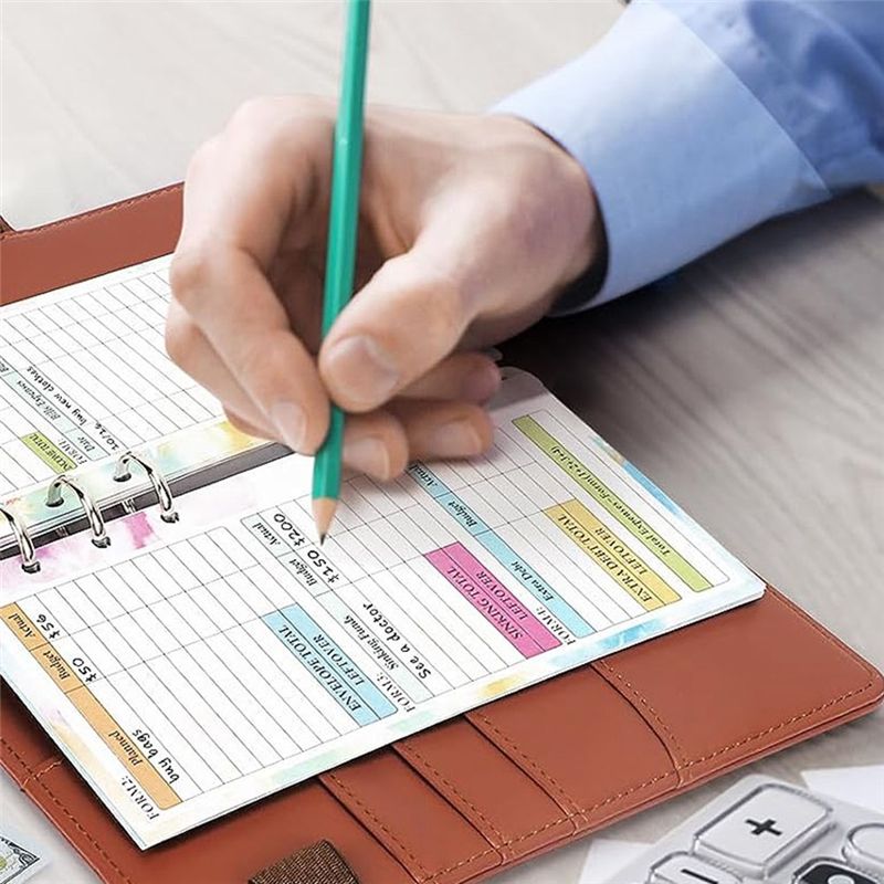 Planner Weekly Budget - Nouveau Recharge pour Planificateur Budgétaire ABBQ-A6,