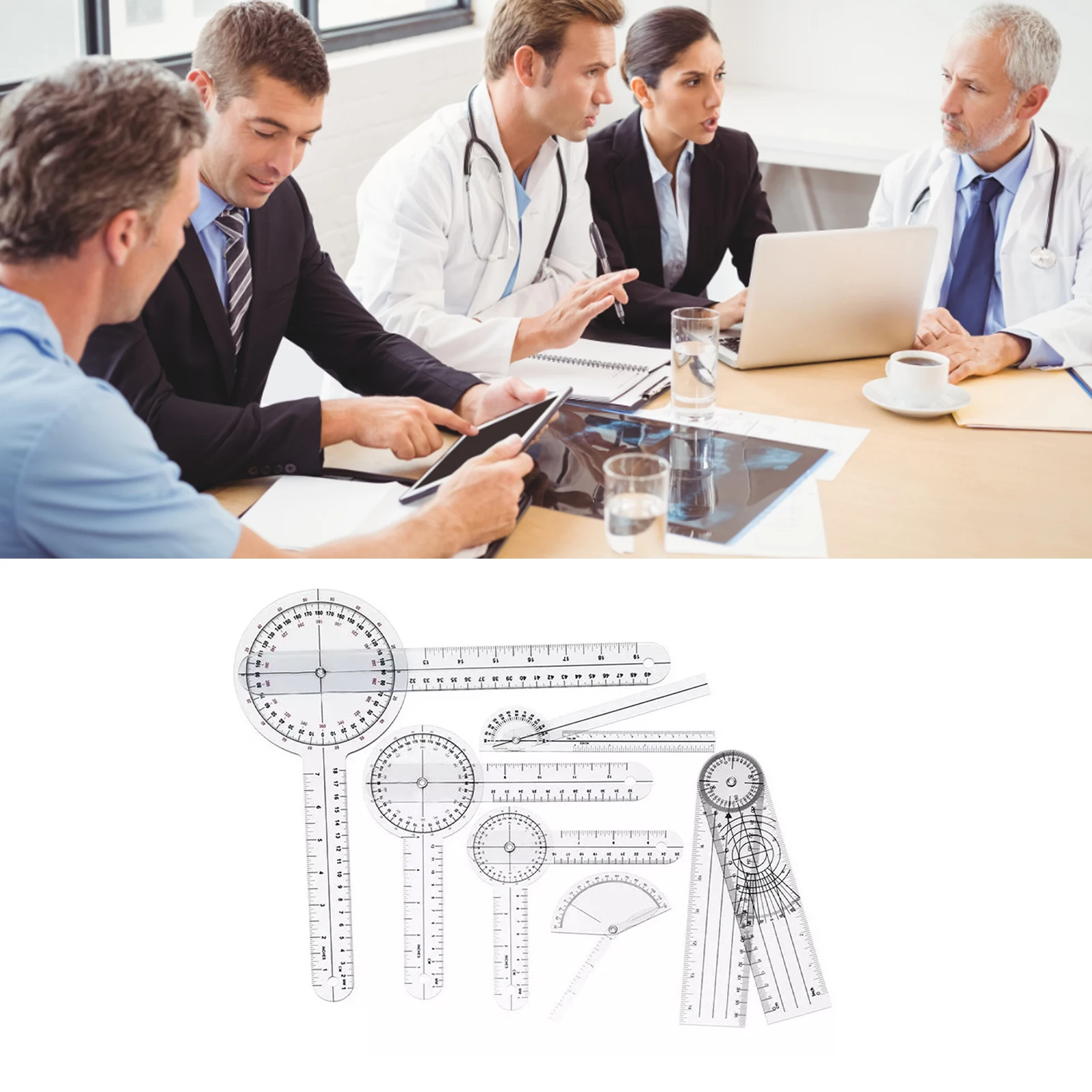 Ensemble de goniomètres médica - Ruler Set Transparent avis et prix