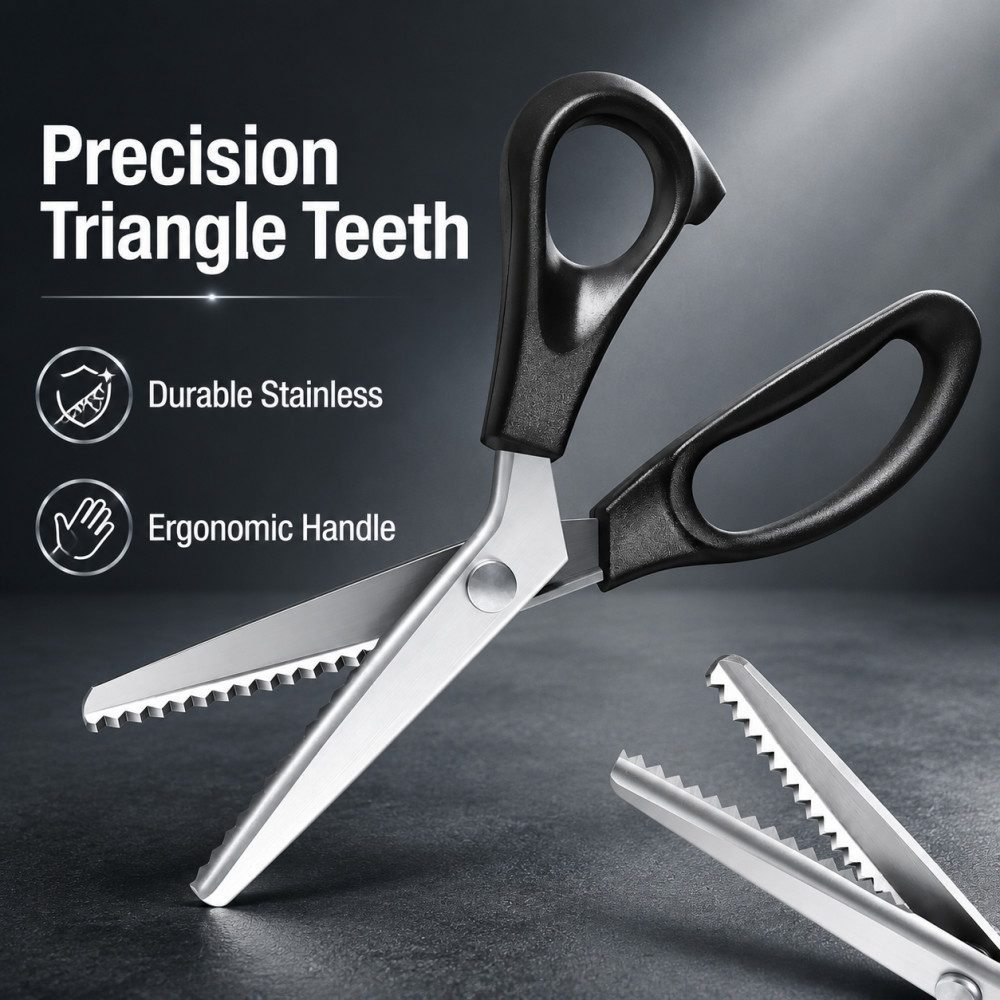 Ciseaux à denture triangulaire - Scissors Stainless Craft avis et prix