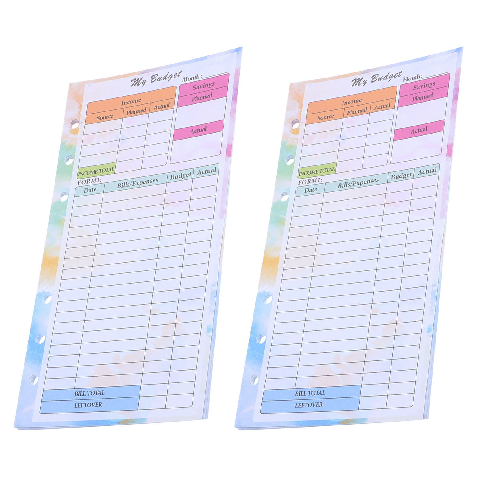 28 feuilles de recharges A6 po - Planner Weekly Budget avis et prix