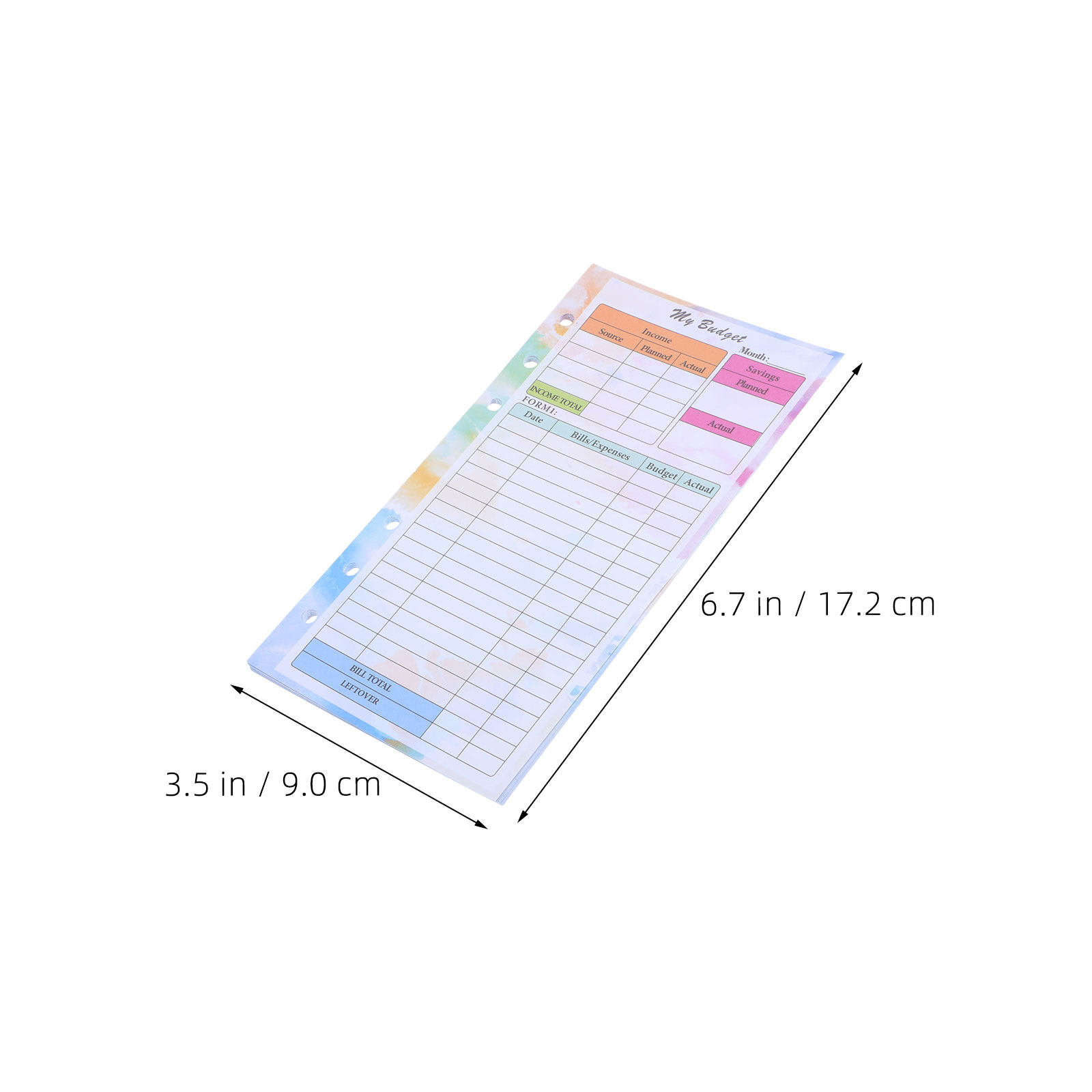 28 feuilles de recharges A6 po - Planner Weekly Budget avis et prix