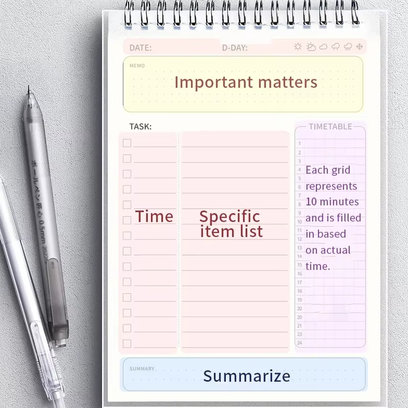 1pc planificateur Agenda spira - Office Stationery Supply List avis et prix