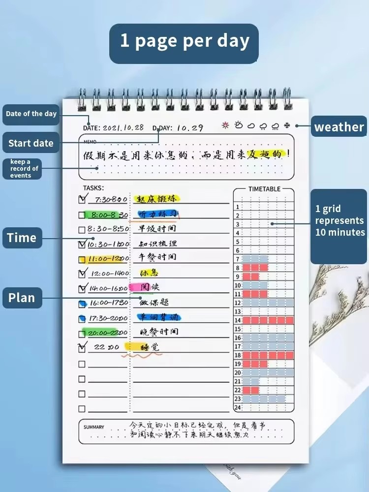Agenda spirale A5, carnet de n - Office Stationery Supply List avis et prix