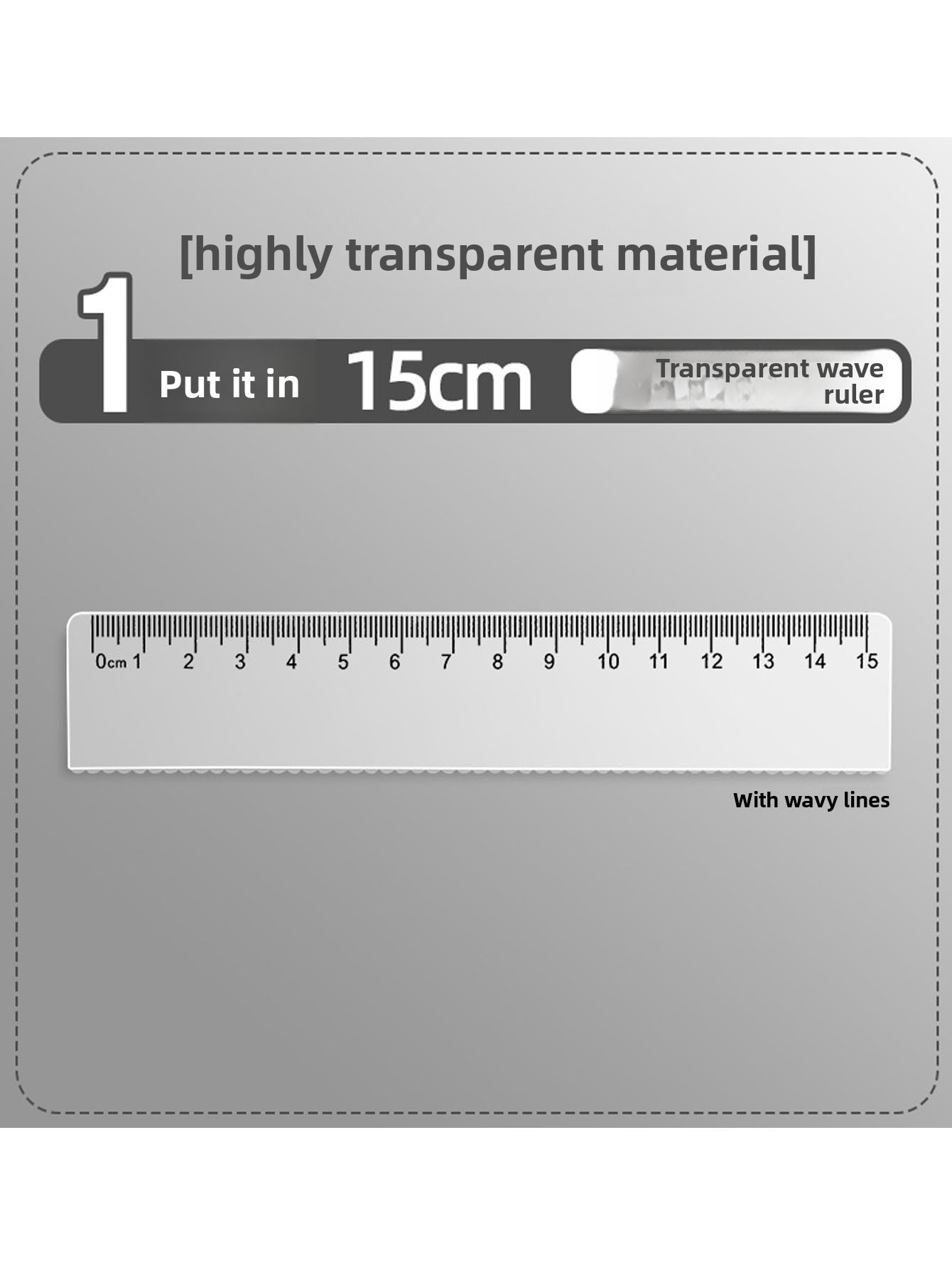 Règle en plastique transparent - Ruler Set Transparent avis et prix