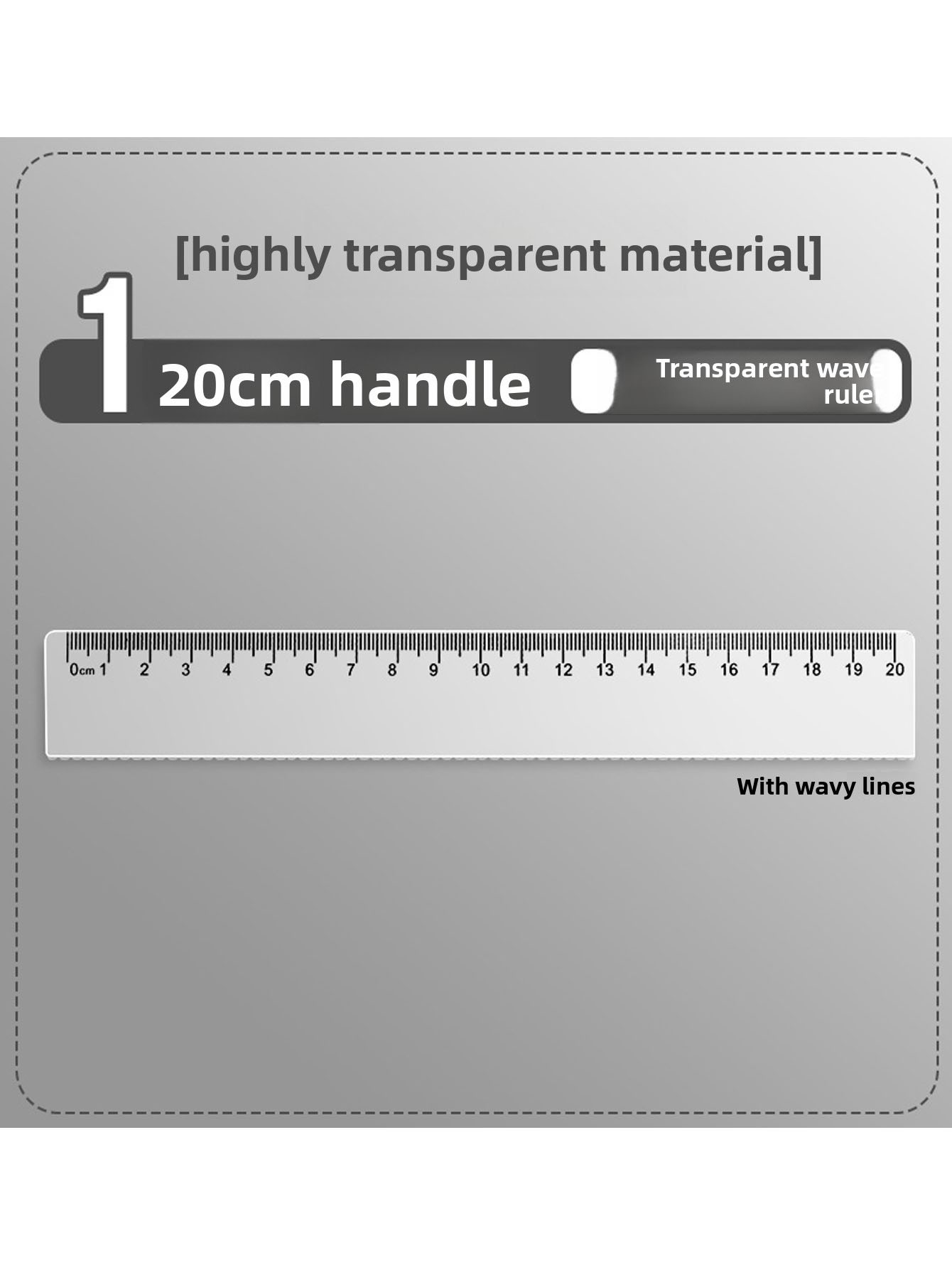 Règle en plastique transparent - Ruler Set Transparent avis et prix