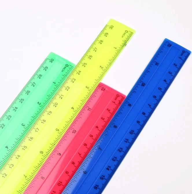 Règles droites en plastique tr - Ruler Set Transparent avis et prix