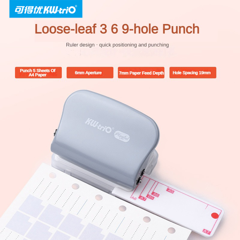 KW-Trio A5 B5 A6 3 trous 6 tro - Paper Punch 3 Hole avis et prix