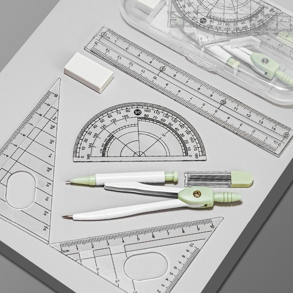 8 pièces/ensemble règle en pla - Ruler Set Transparent avis et prix