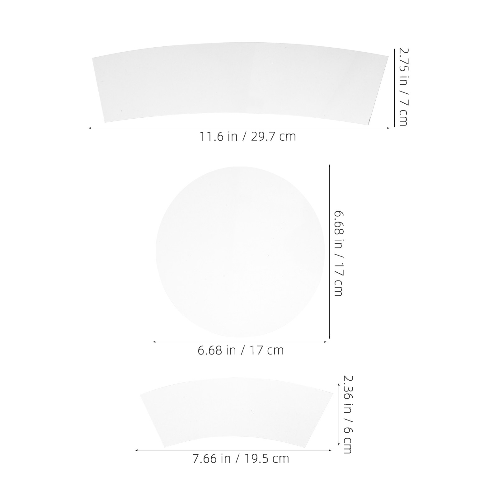 Lot de 3 gabarits de couture t - Ruler Set Transparent avis et prix