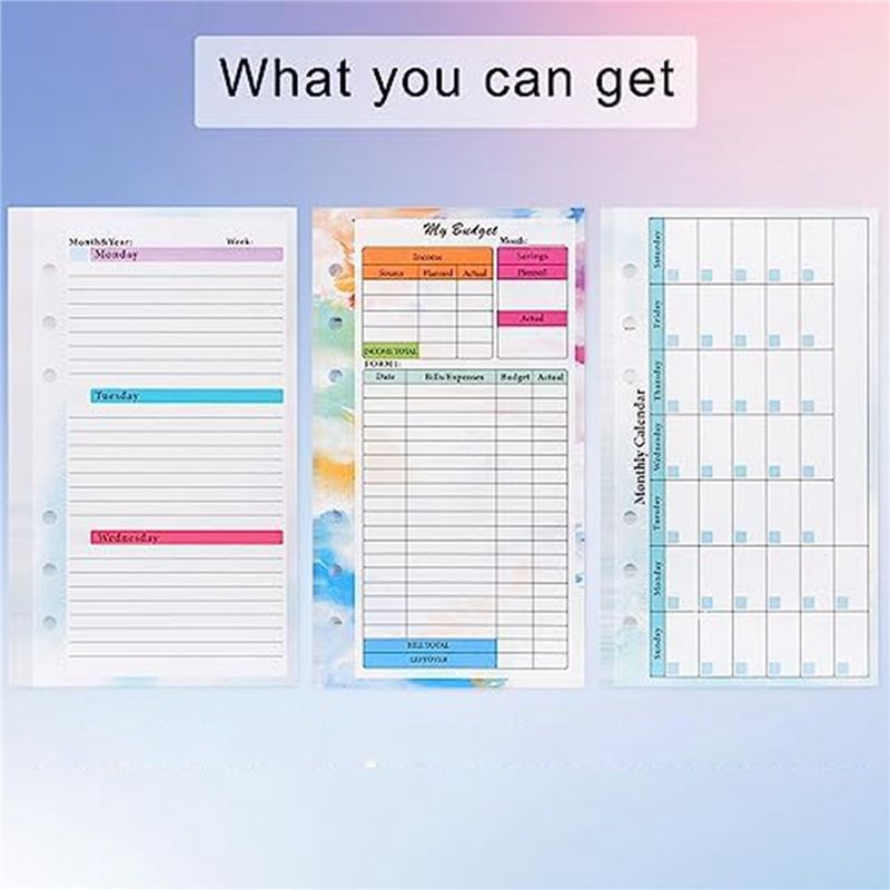 N36R-2 Set A6 Recharge de plan - Planner Weekly Budget avis et prix