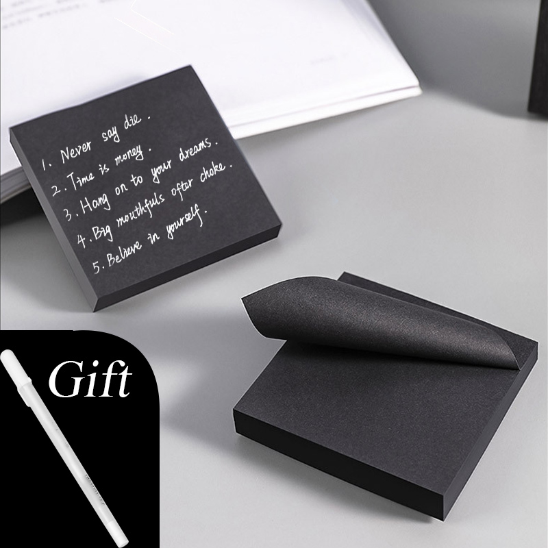 Bloc-notes autocollants Black  - Office Stationery Supply List avis et prix