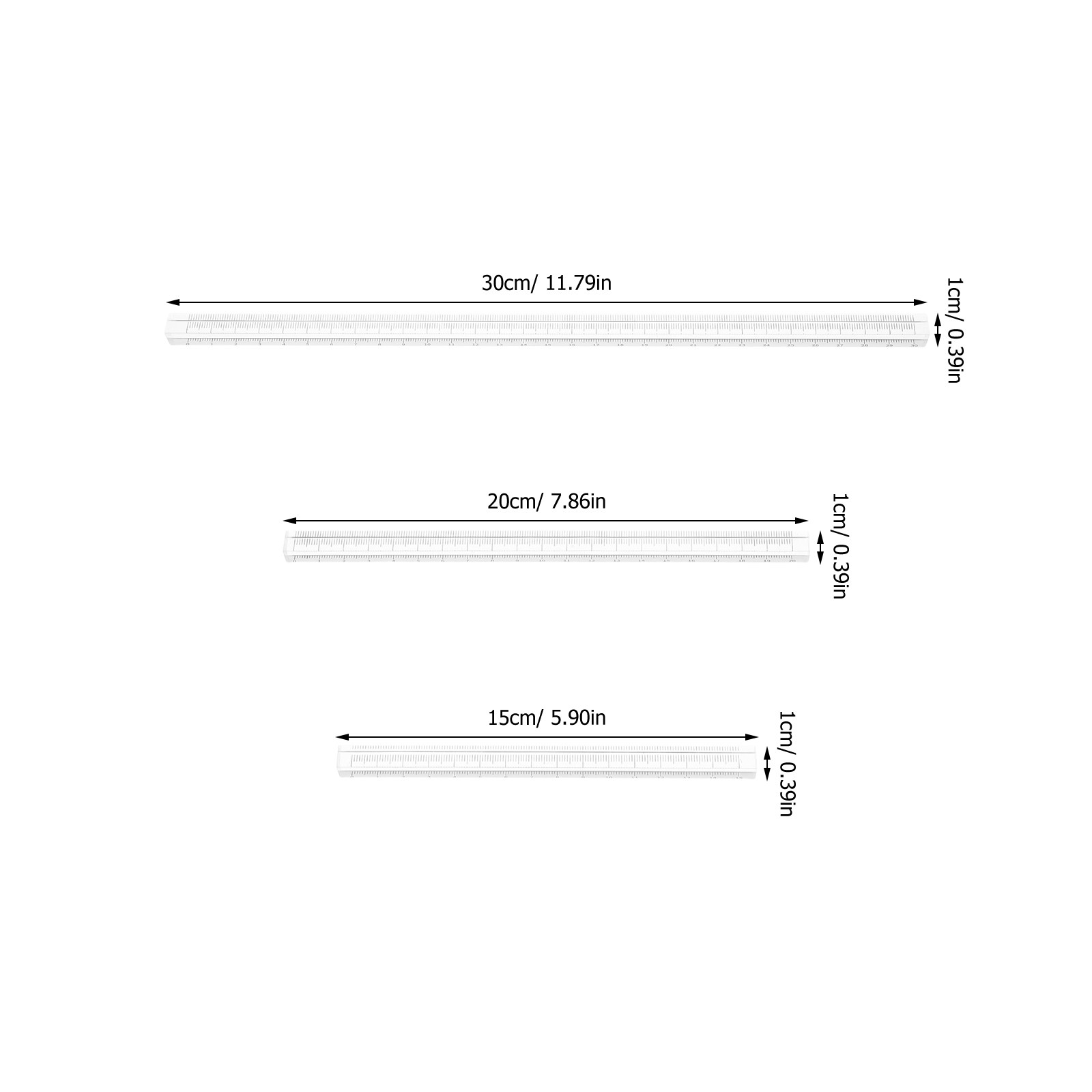 Ensemble de 3 règles de dessin - Ruler Set Transparent avis et prix